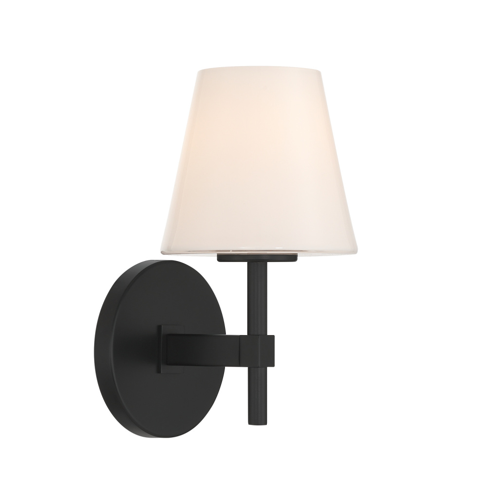 Colton 6'' Black Sconce