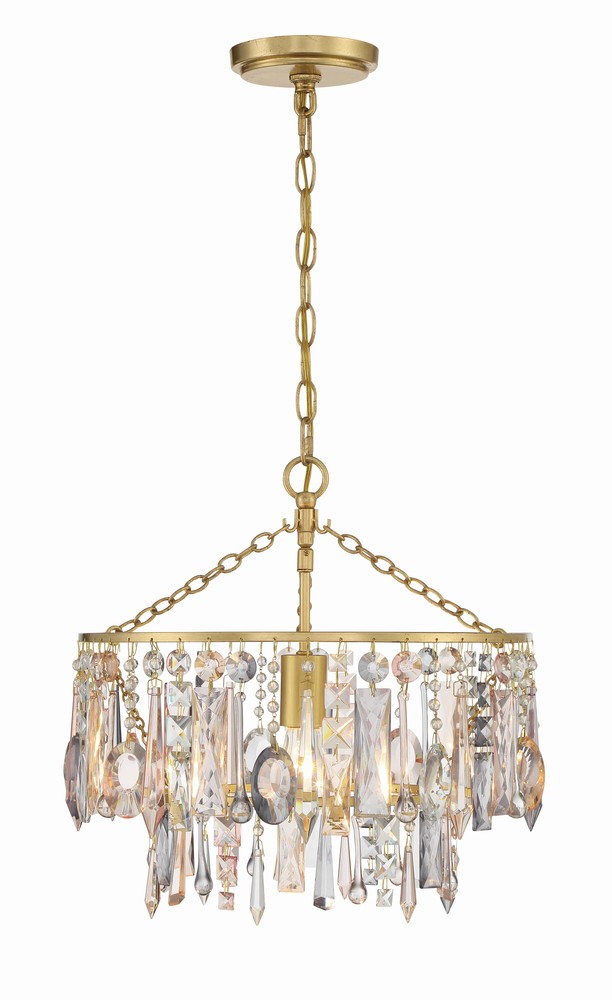 Elsa 1 Light Antique Gold Pendant