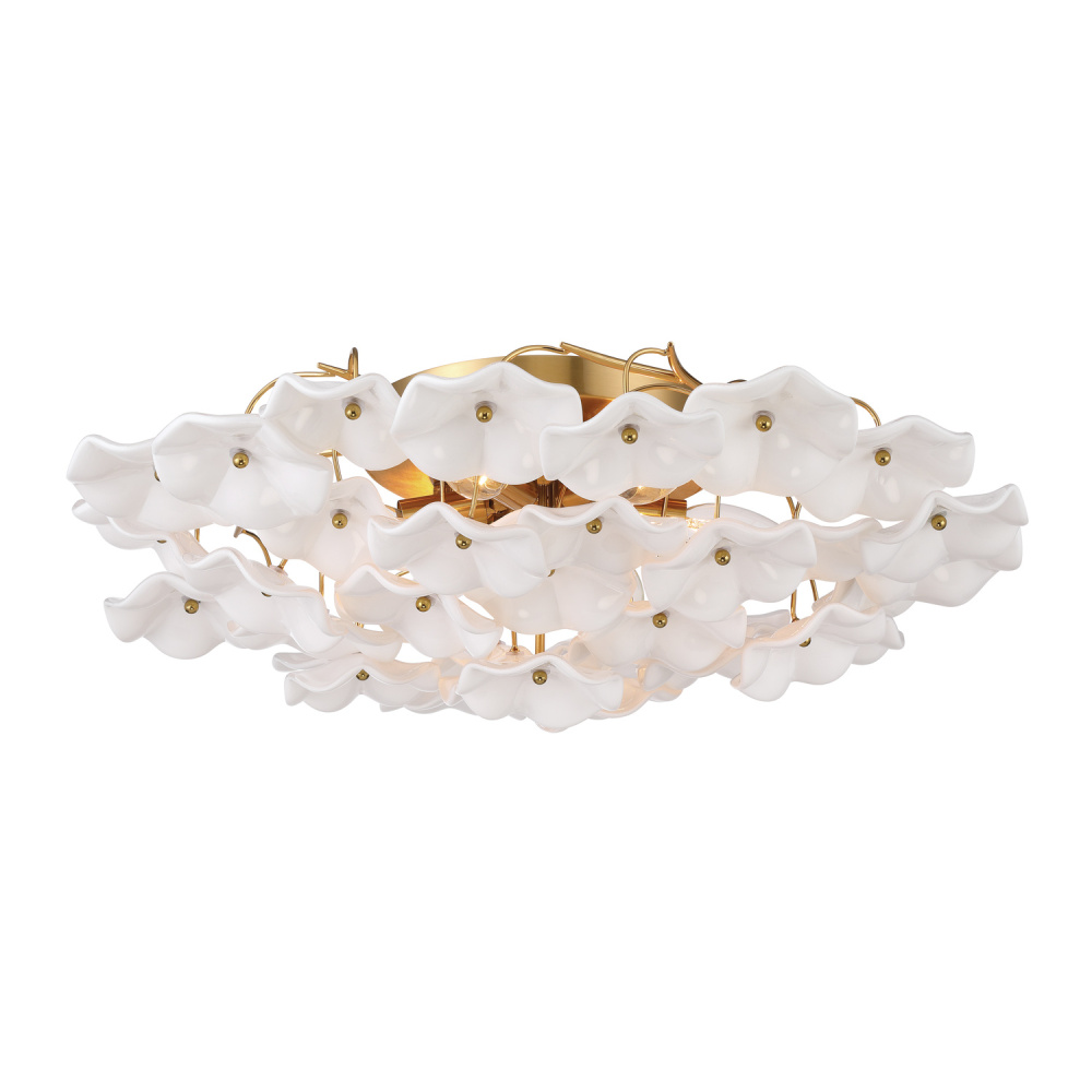 Esme 22.5'' Aged Brass Semi Flush Mount