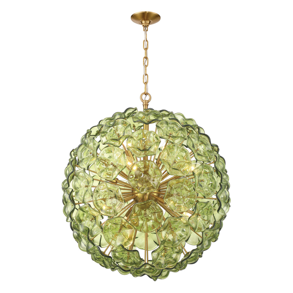Esme 28'' Aged Brass Chandelier