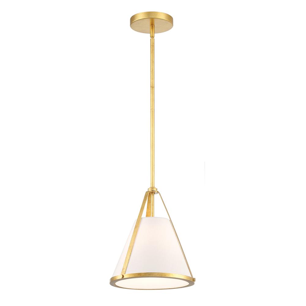 Fulton 1 Light Antique Gold Pendant