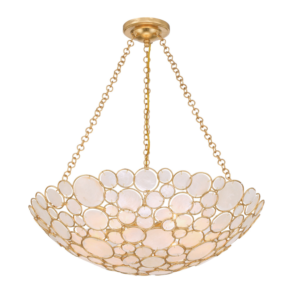 Palla 24.5'' Antique Gold Chandelier