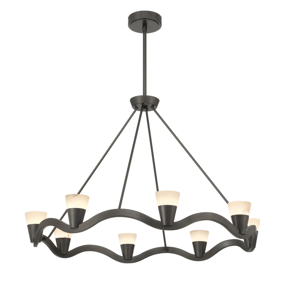 Vance 39'' Integrated LED Bronze Noir Chandelier