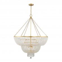 Crystorama 614-GA - Rylee 48.5'' Antique Gold Chandelier
