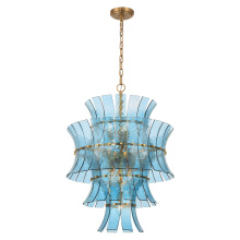 Crystorama ABI-2006-AG-BL - Abigail 13 Light Aged Brass Chandelier