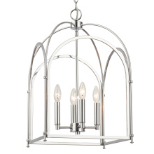 Crystorama ED444124CH - Kai 14" Polished Chrome Pendant