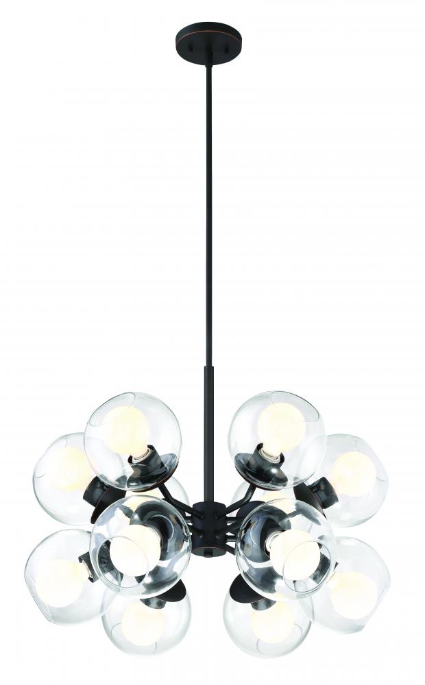 Meridian 24.5" 12-Light Chandelier