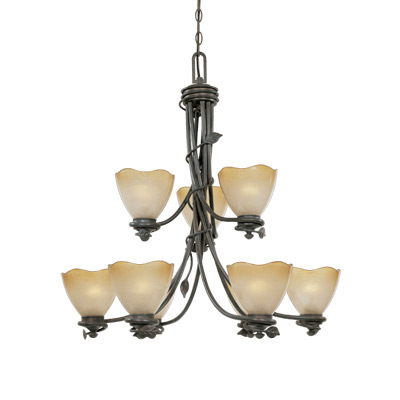 Timberline 9 Light Chandelier