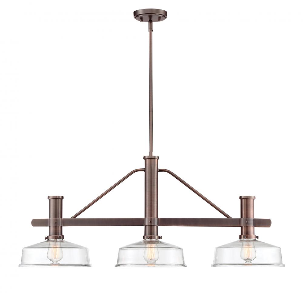 Carson 3 Light Island Pendant