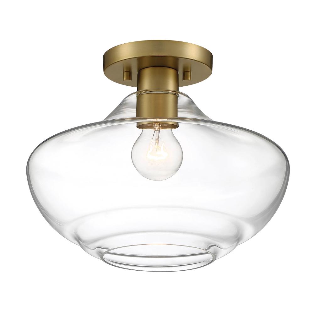 Emma 12" 1-Light Semi-Flush
