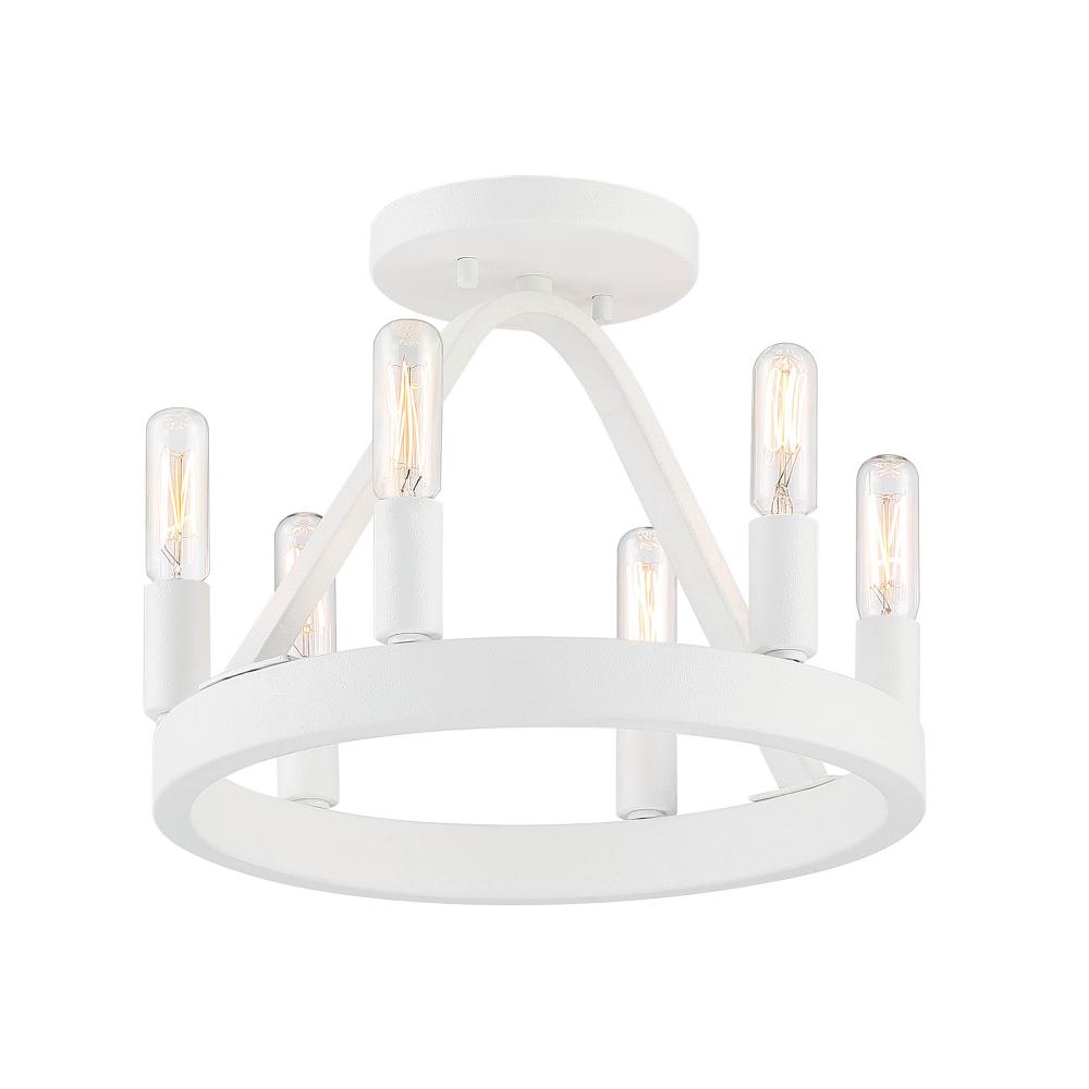 Carousel 12" 6-Light Semi-Flush