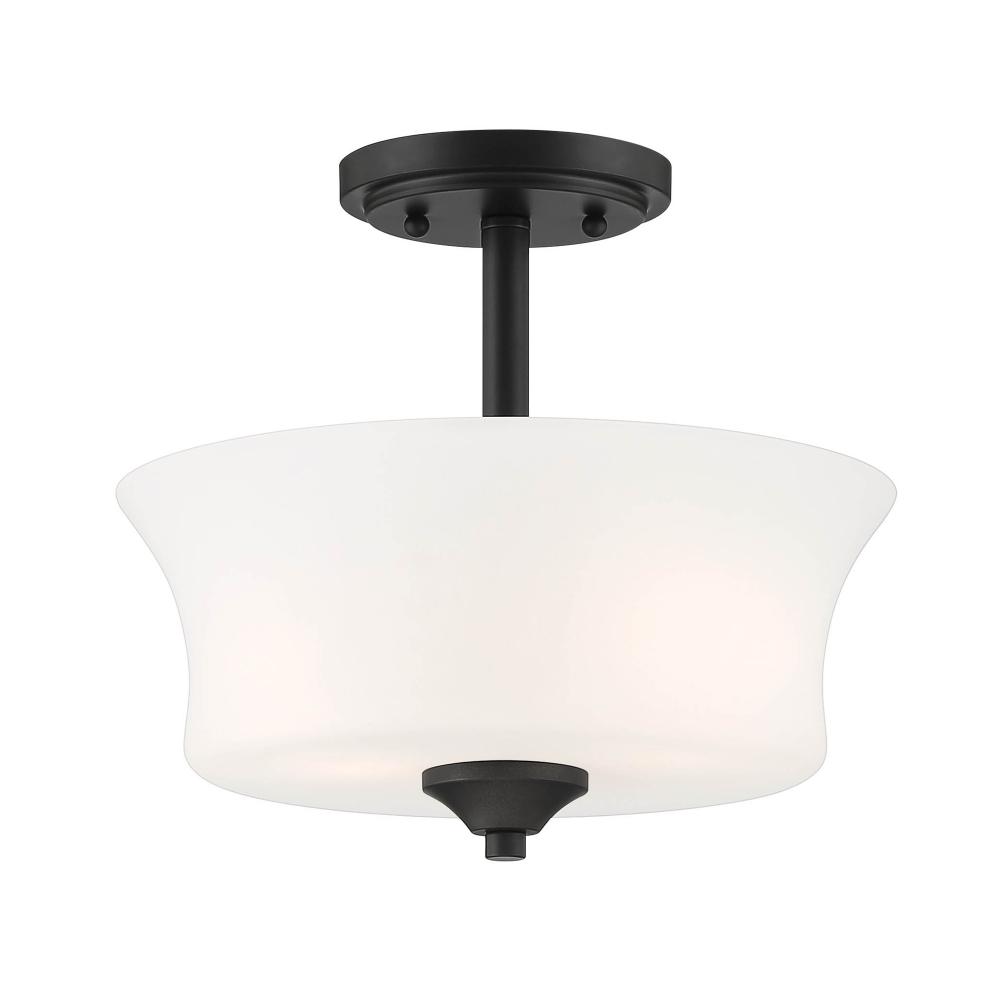Bronson 12" 2-Light Semi-Flush
