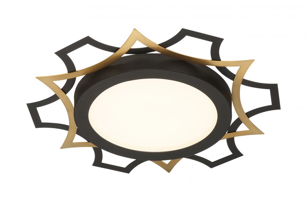 Decorative LED Edge-Lit Flushmounts