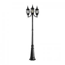Designers Fountain 1923-BK - Riviera 84.5" 3-Light Outdoor Post Lantern