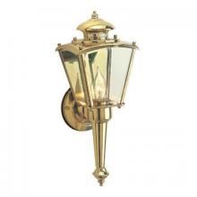 Designers Fountain 30223-PW - Beveled Glass Lantern 15.5" 1-Light Outdoor Wall Lantern