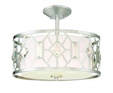 Designers Fountain 90111-SP - Brentwood 15.5" 2-Light Semi-Flush