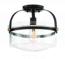 Designers Fountain 90611-ORB - Jaxon 13.25" 1-Light Semi-Flush
