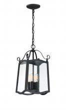Designers Fountain 94794-BK - Glenwood 18.75" 4-Light Outdoor Hanging Lantern