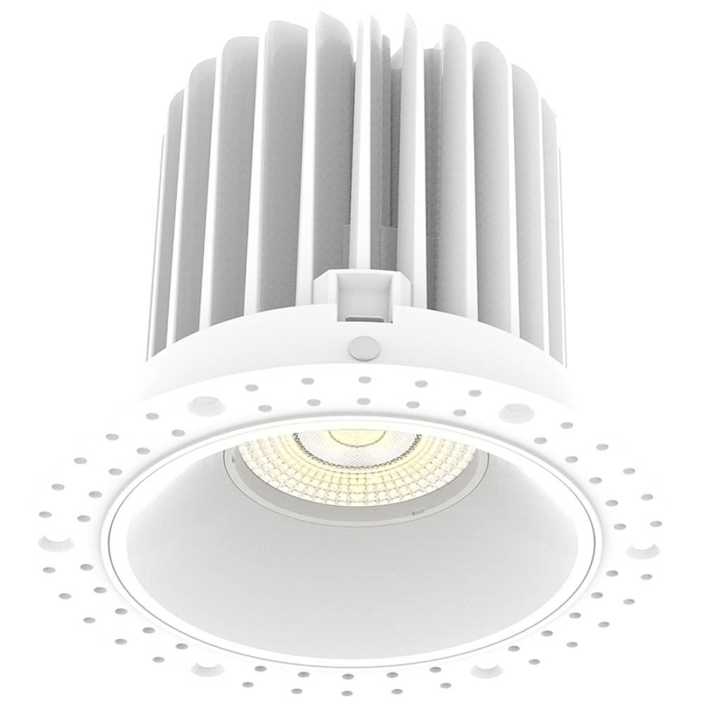 TRIMLESS 4IN ROUND TRIAC 20W 5CCT 1600LM CRI90 38D WHITE SMOOTH