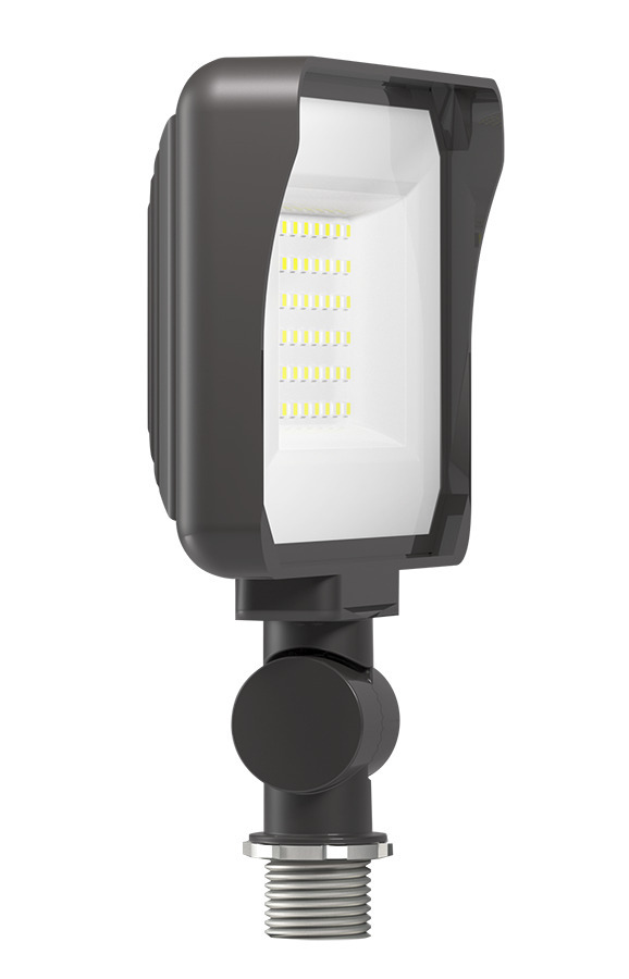 Floodlights, 4178 lumens, X34, 35W, knuckle mount, 80cCRI 3000K, bronze, 277V