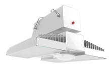 RAB Lighting RAIL90/PIR/E - HIBAY 12737 LUMENS RAIL 90W 5000K LED 120V-277V PIR SENSOR BATTERY BACKUP WHITE/ALUMINUM