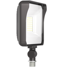 RAB Lighting X34-55L-830/120 - Floodlights, 5698 lumens, X34, 55W, knuckle mount, 80cCRI 3000K, bronze, 120V