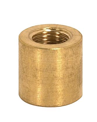 Brass Coupling; Unfinished; 5/8" Long; 5/8" Diameter; 1/8 IP