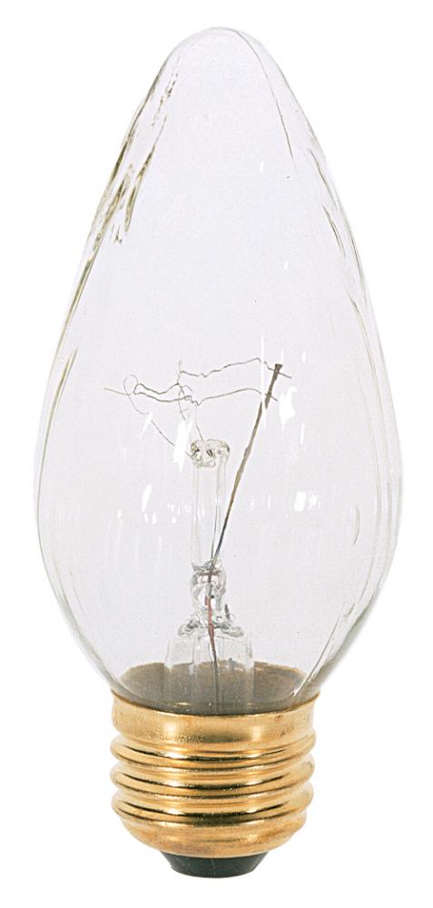 40 Watt F15 Incandescent; Clear; 1500 Average rated hours; 350 Lumens; Medium base; 120 Volt; 2-Card