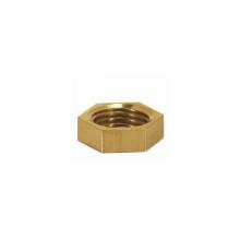 Satco Products Inc. 90/1701 - Brass Hexagon Locknut; 1/4 IP; 11/16" Hexagon; 3/16" Thick; Unfinished