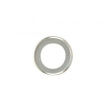 Satco Products Inc. 90/1833 - Steel Check Ring; Curled Edge; 1/4 IP Slip; Unfinished; 1-1/4" Diameter