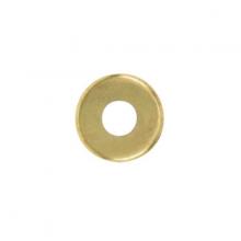 Satco Products Inc. 90/2049 - Steel Check Ring; Curled Edge; 1/8 IP Slip; Brass Plated Finish; 1/2" Diameter