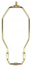 Satco Products Inc. 90/920 - Heavy Duty Harp; Polished Brass Finish; 8" Height; 1/8 IP Saddle; 1/4-27 Thread; 125 Carton