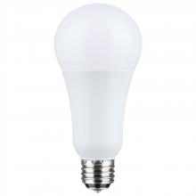 Satco Products Inc. S11517 - 5/14/20 Watt A21 LED; 3-Way Lamp; White Finish; 4000K CCT; Medium Double Contact Base; 120 Volt