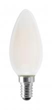 Satco Products Inc. S12118 - 4.5 Watt; B11 LED Filament; Frosted; 350 Lumens; 4000K; European base; 120 Volt
