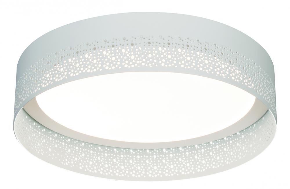 Ash LED Flush Mount - 12'' - White