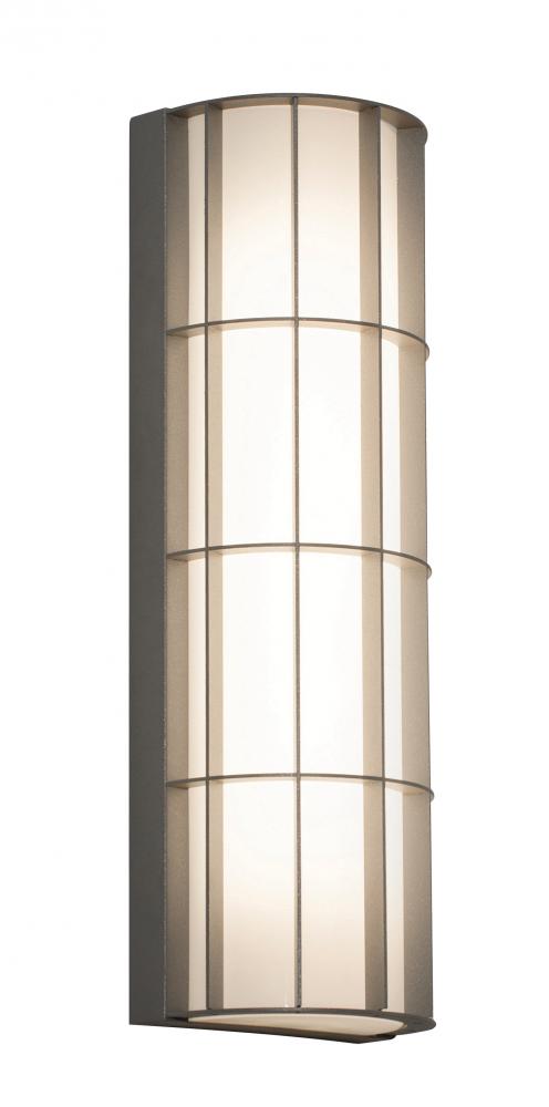 Broadway LED Outdoor Sconce - 13'' - Textured Grey