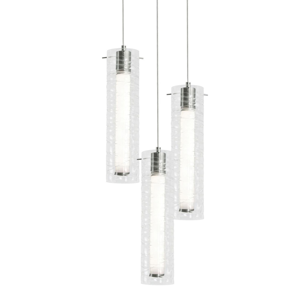 Bari 3 Light Round Pendant 120V 45W 5CCT SN