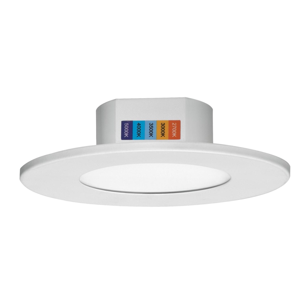 Connie 4'' LED Flush Mount 120V 12W 5CCT WH