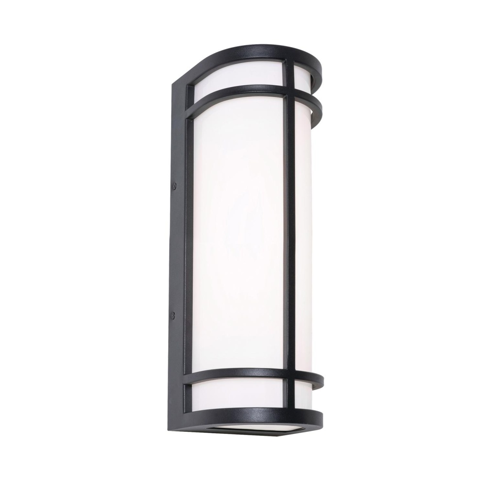 Crain 16'' LED Outdoor Sconce, 120-277V, 20W, 5 CCT, BK