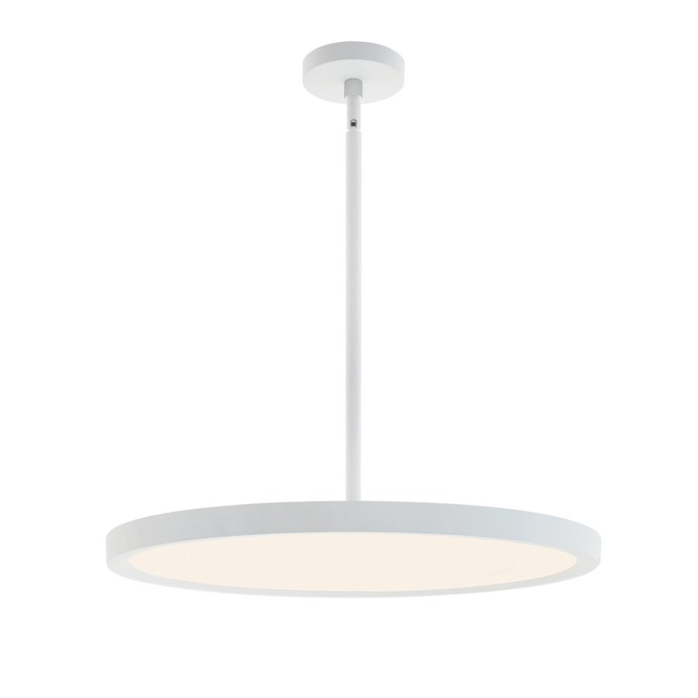 Edge Round 24'' LED Pendant 120-277V 40W 5CCT WH