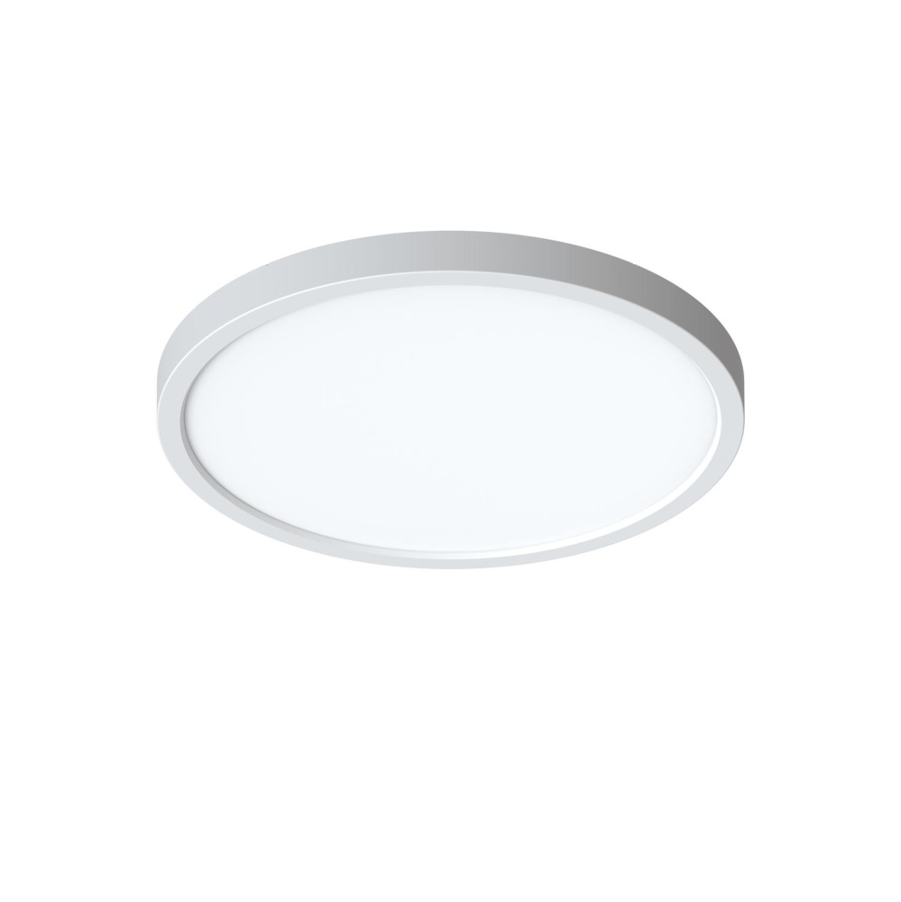 Eon 14'' LED Flush Mount 120V 28W 5CCT WH