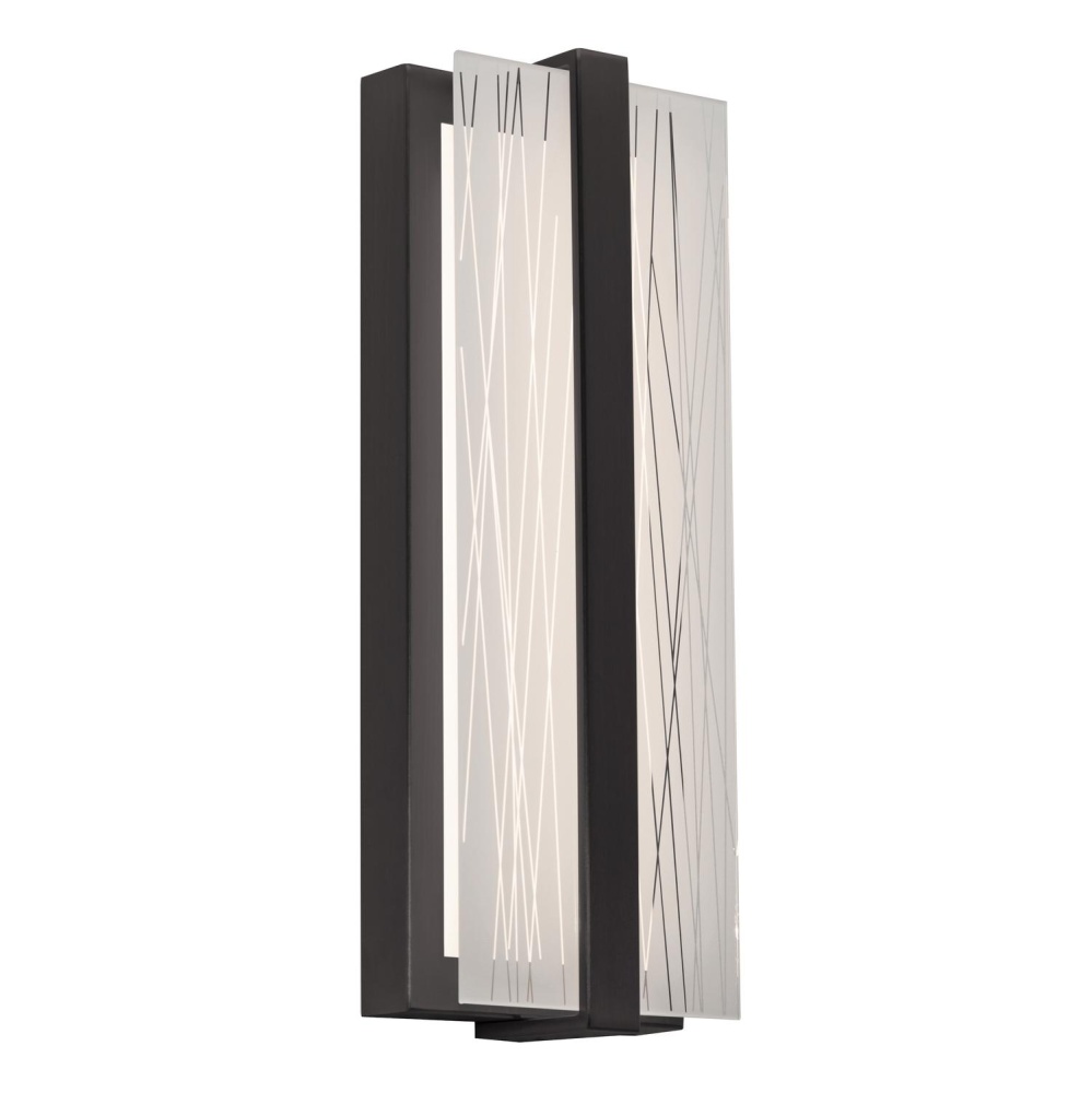 Gallery 14'' LED Sconce 120-277V 14W 5CCT BK