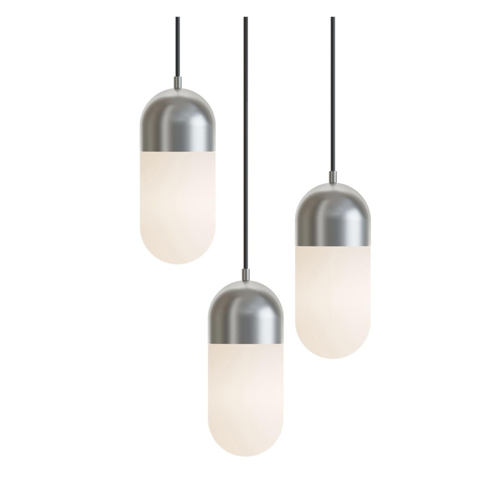 Irvine 3 Light Round Pendant, 120V, 45W, 5 CCT, SN
