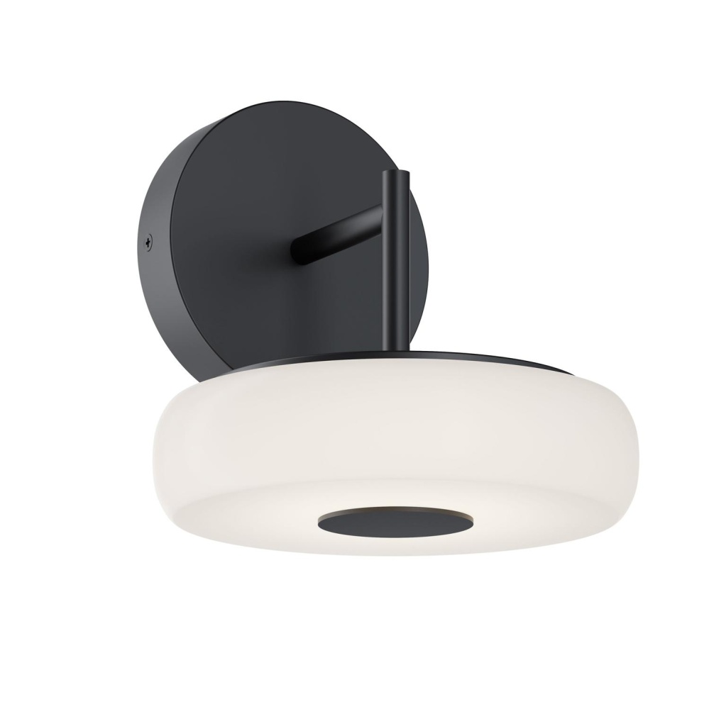 June 8'' LED Sconce 120-277V 10W 5CCT BK