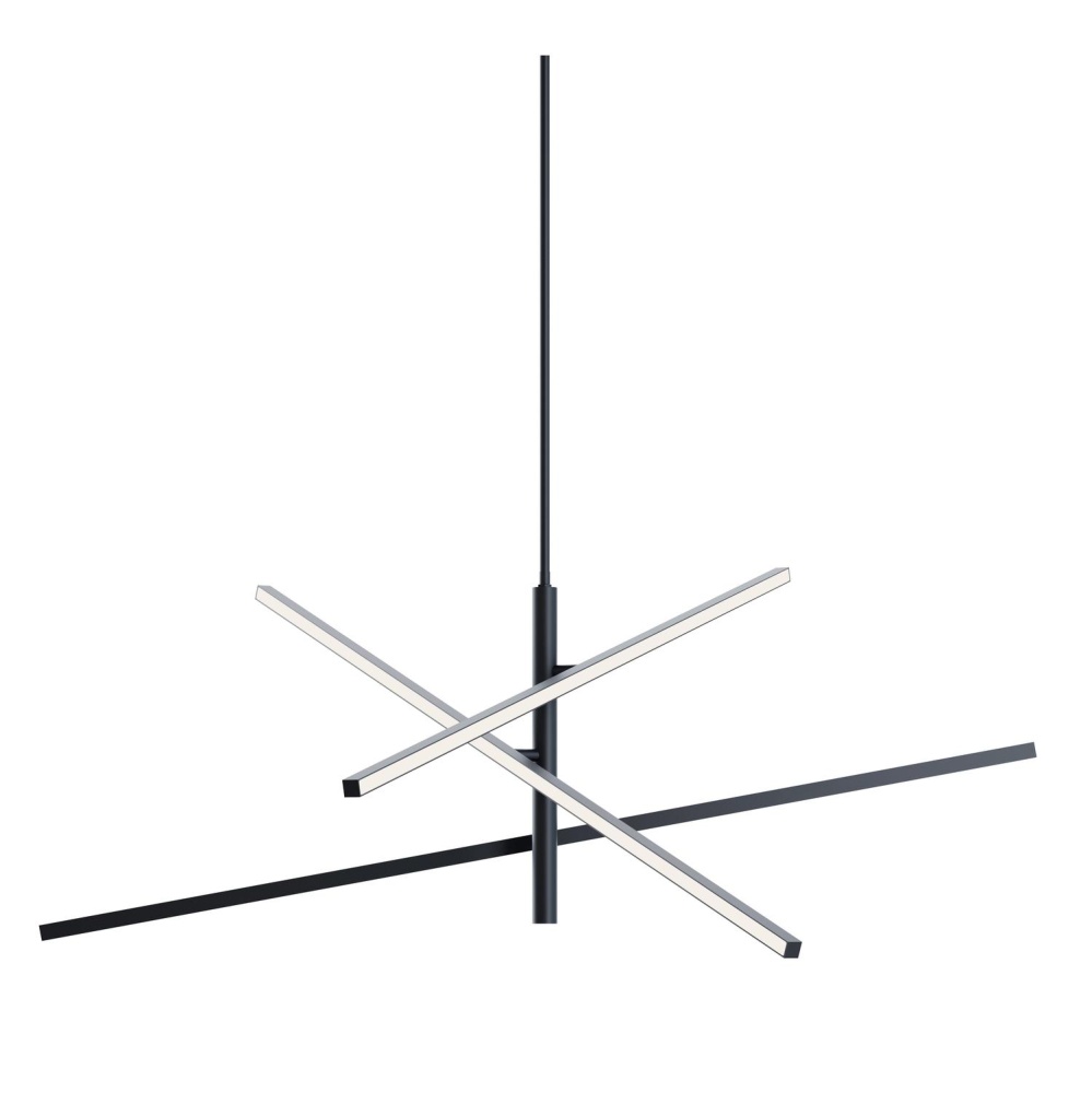 Knoll 48'' LED Pendant 120-277V 5CCT BK