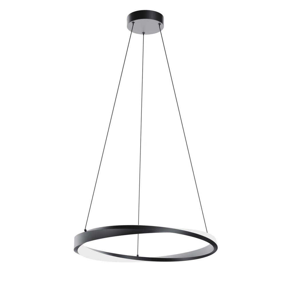 Oberon 24'' LED Pendant 120-277V 20W 5CCT BK