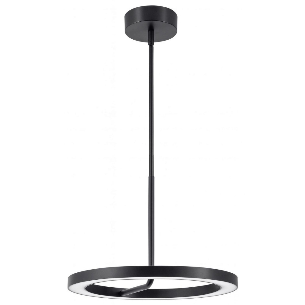 One 18'' LED Pendant 120-277V 30W 5CCT BK