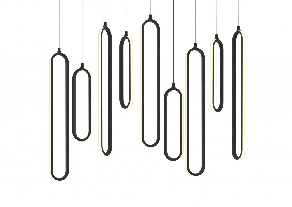 Sienna 36'' LED Linear Pendant 135W,5 CCT,BK