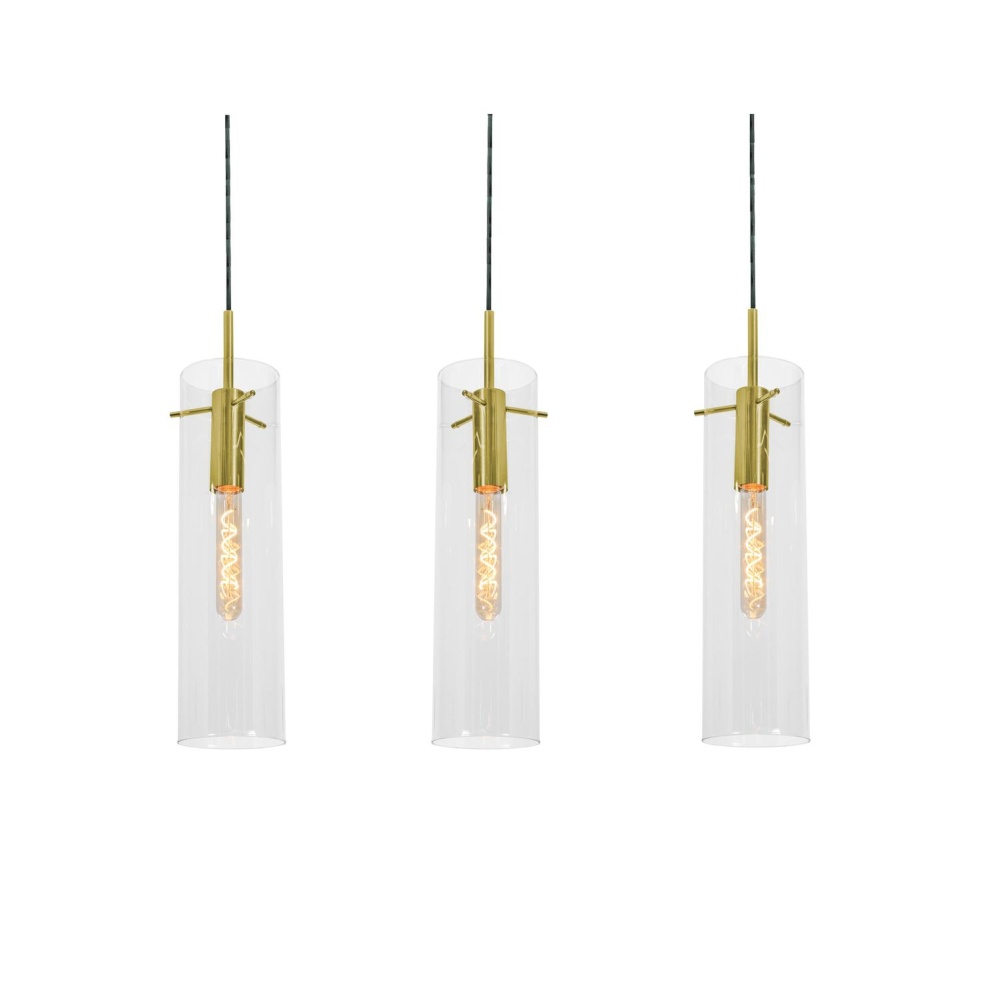Vista 3 Light Linear Pendant, 60W, LB