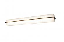 AFX Lighting, Inc. APV390530LAJD2ES-JT - Apex - Vanity Light Fixture - 3 Ft. - Espresso Finish - Jute Wood/Acrylic Shade